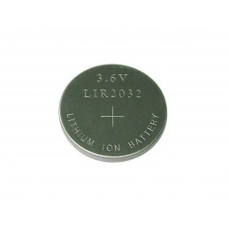 Pile bouton LIR2032 rechargeable - Li-Ion - 3.6V - 40mAh