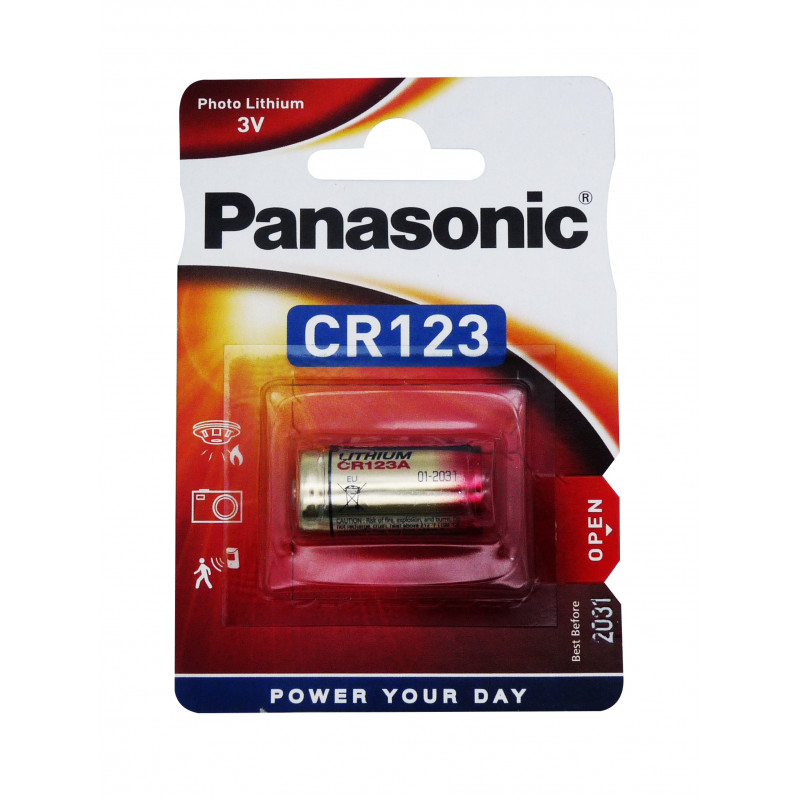 PANASONIC CR123 Power photo - CR123A - CR17345 - CR2/38L PANASONIC CR123 Power photo - CR123A - CR17345 - CR2/38L