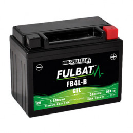 Batterie moto FB4L-B FULBAT GEL - 12V - 5.3Ah