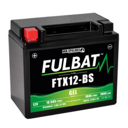 Batterie moto FTX12-BS FULBAT GEL - 12V - 10.5Ah