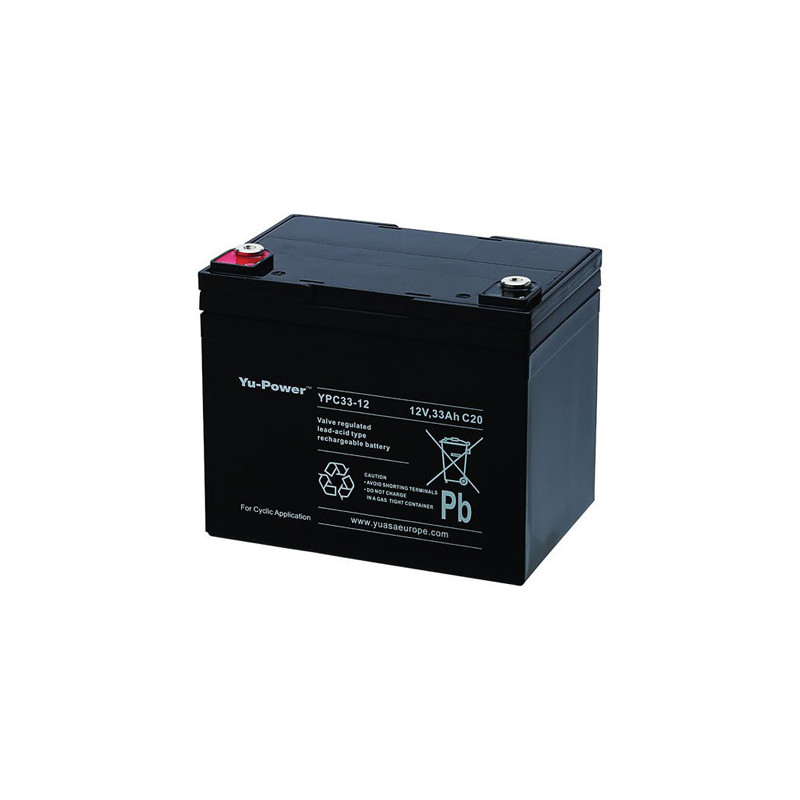 Batterie YPC33-12 YUASA - Compatible MK MU 1 SLD G - Plomb Cyclage - 12V - 30Ah Batterie YPC33-12 YUASA - Compatible MK MU 1 SLD G - Plomb Cyclage - 12V - 30Ah