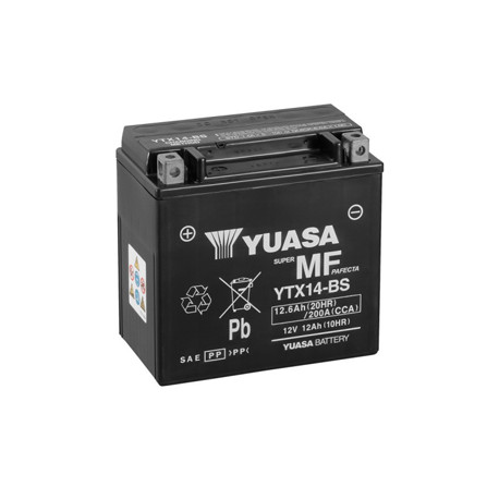 Batterie moto YUASA YTX14 / YTX14-BS - 12V – 12Ah