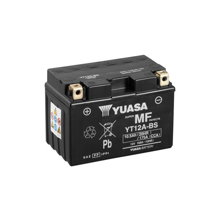 Batterie moto YUASA YT12A / YT12A-BS - 12V – 10.5Ah