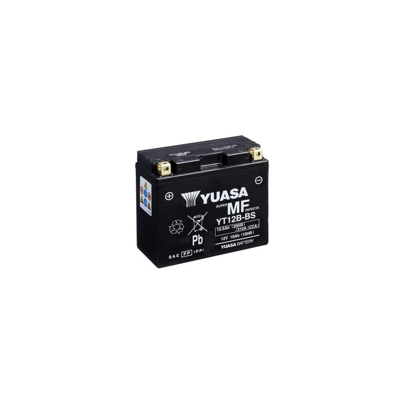 YUASA Batterie Moto 12V – 10Ah - YT12B-BS YUASA Batterie Moto 12V – 10Ah - YT12B-BS