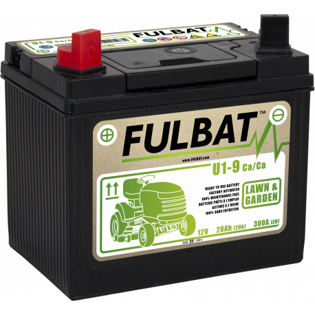 Batterie FULBAT U1-9 CA/CA -  pour machines de garden - Plomb - 12V - 28Ah