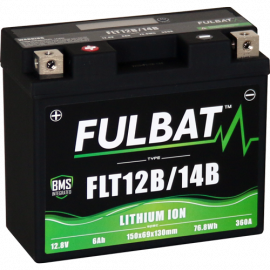 Batterie moto FULBAT FLT12B/14B - LITHIUM-ION - 12V - 6Ah