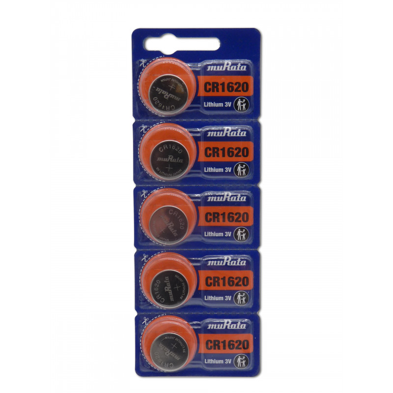 Pile Bouton CR1620 SONY - Carte de 5 - Lithium - 3V Pile Bouton CR1620 SONY - Carte de 5 - Lithium - 3V