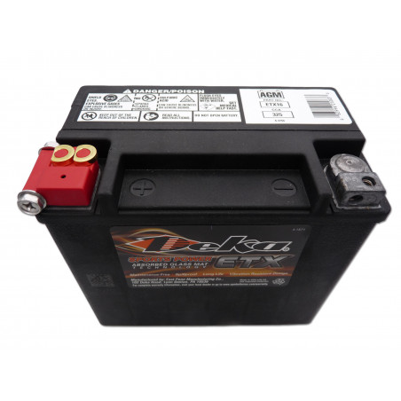 Batterie moto DEKA ETX16L - 12V – 19Ah