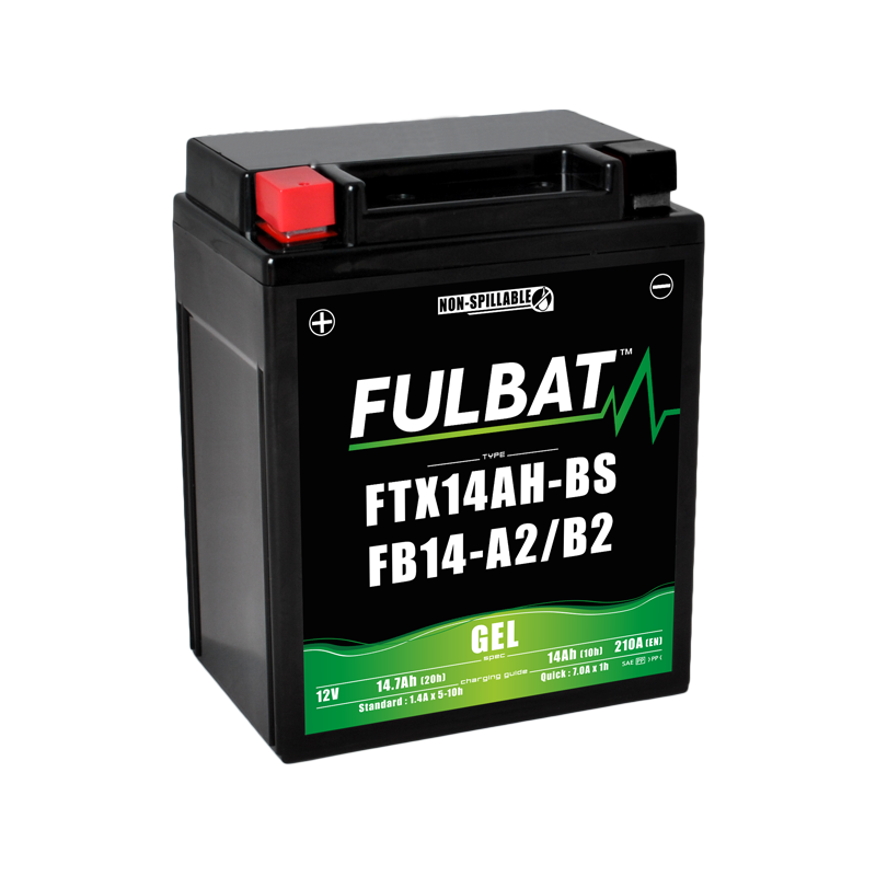 Batterie moto FULBAT FUFB14-A2/B2 - FTX14AH-BS - GEL - 12V - 14.7Ah Batterie moto FULBAT FUFB14-A2/B2 - FTX14AH-BS - GEL - 12V - 14.7Ah