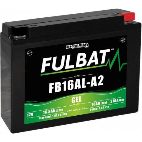 Batterie moto FULBAT FB16AL-A2 - GEL - 12V - 16.8Ah