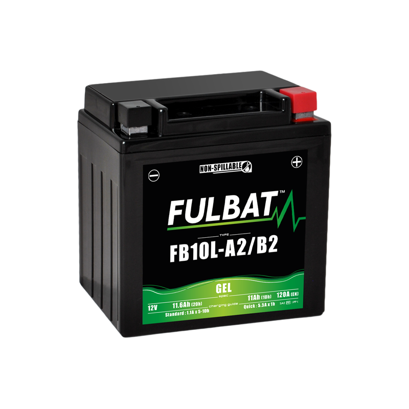Batterie moto FULBAT FB10L-A2/B2 - GEL - 12V - 11.6Ah Batterie moto FULBAT FB10L-A2/B2 - GEL - 12V - 11.6Ah