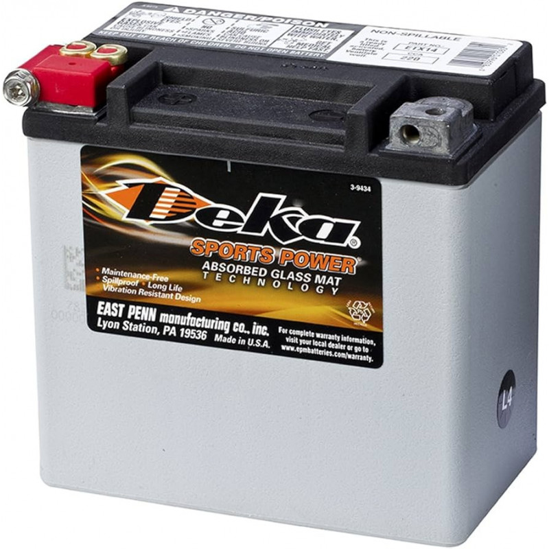 Batterie Moto / Harley-Davidson AGM DEKA ETX14L - 12V – 12Ah Batterie Moto / Harley-Davidson AGM DEKA ETX14L - 12V – 12Ah
