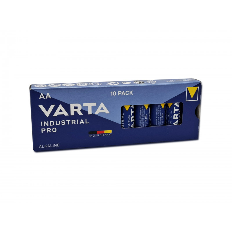 Boite 10 Piles LR03 VARTA Industrial - AAA - UM4 - 1.25V - 1.2Ah Boite 10 Piles LR03 VARTA Industrial - AAA - UM4 - 1.25V - 1.2Ah