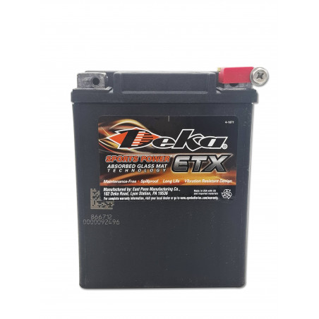 Batterie Moto / Harley-Davidson AGM DEKA ETX14L - 12V – 12Ah