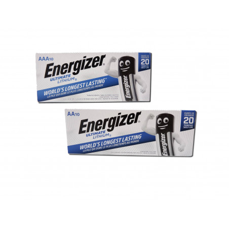 Lot 2 boites de 10 piles L92/L91 - Energizer Ultimate - Lithium