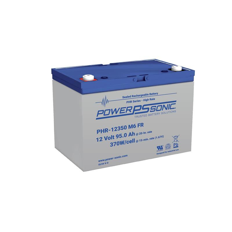 Batterie Plomb Standard 12V 95Ah - PHR-12350FR - 305x168x207 - Spécial Onduleur - Powersonic Batterie Plomb Standard 12V 95Ah - PHR-12350FR - 305x168x207 - Spécial Onduleur - Powersonic