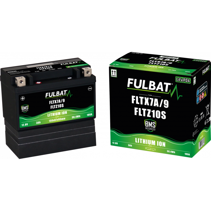 Batterie moto FULBAT FLTX7A/9/12/14 - FLTZ10S/12S/14S - LITHIUM-ION - 12V - 5Ah Batterie moto FULBAT FLTX7A/9/12/14 - FLTZ10S/12S/14S - LITHIUM-ION - 12V - 5Ah